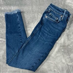 ~We the Free Skinny Raw hem Jeans